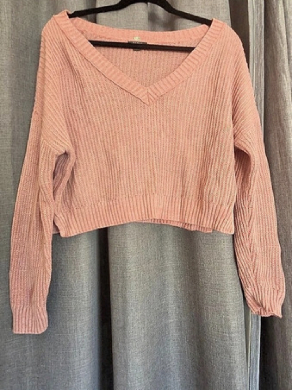 Pink V-Neck Sweater Like New
